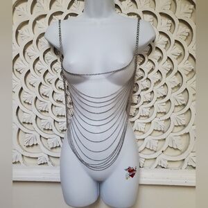 Rave Summer Body Chain JEWELRY Necklace Chest Jewelry NWOT